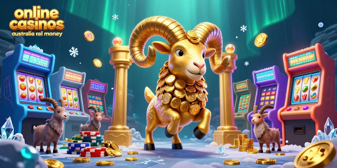 Engage with online casinos Australia legal real money through a vibrant 3D illustration showcasing dynamic gaming elements.